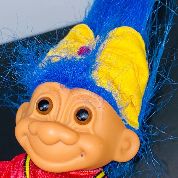Russ Troll Doll Mystic Psychic Blue Hair Brown Eyes - Picture 3 of 7